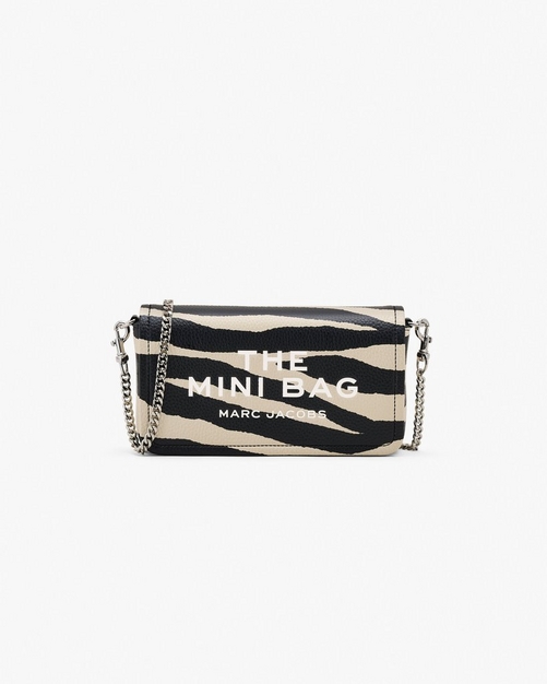 The Zebra Leather Chain Mini Bag