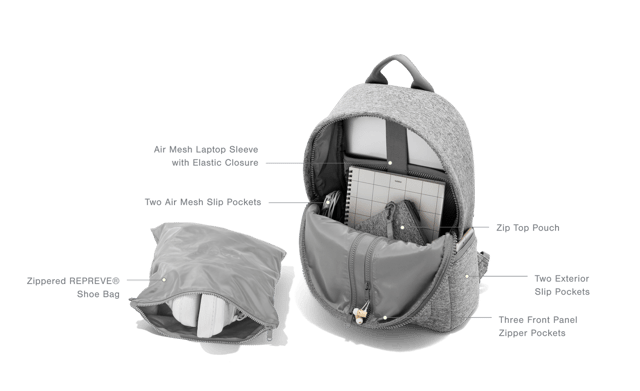 Dakota Backpack in Onyx, Small