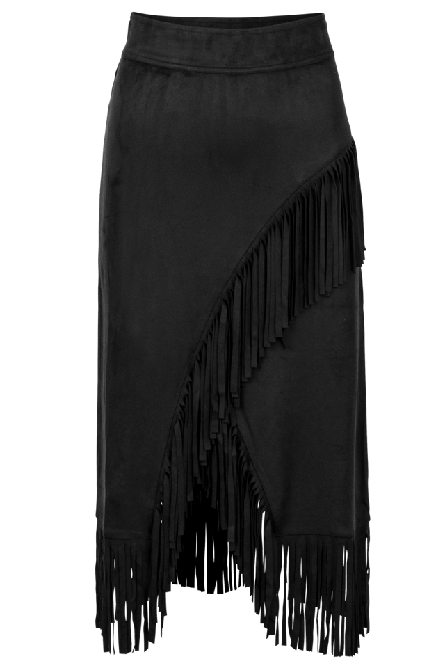 W.A.Y. Fringe Wrap Skirt
