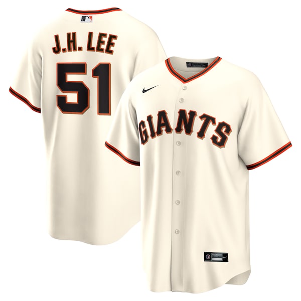 Men's San Francisco Giants Jung Hoo Lee Nike Cream Home Replica Player Jersey