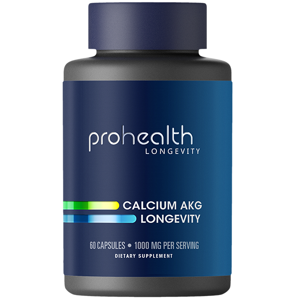 Calcium AKG Longevity - 1,000 mg per serving, 60 capsules