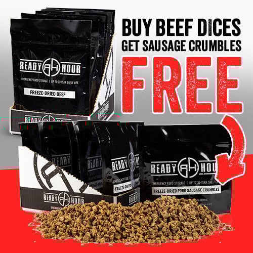 Freeze-Dried Beef Dices Case Pack (12 servings, 6 pk.)