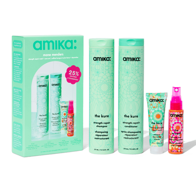 mane menders | strength repair wash + care set