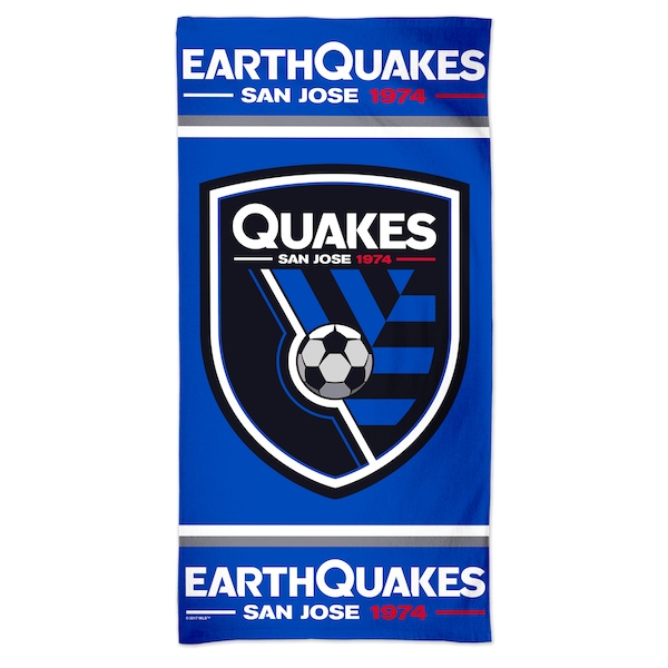San Jose Earthquakes WinCraft 30" x 60" Full Color Beach Towel