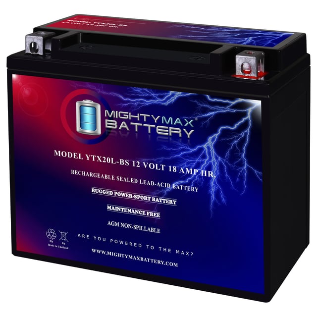 YTX20L-BS Replacement Battery for Kawasaki 800 Teryx All Models 14-20