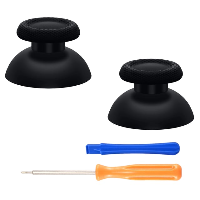 eXtremeRate Replacement Thumbsticks Analog Stick Joystick Compatible with PS5 & PS4 All Model Controller - Black