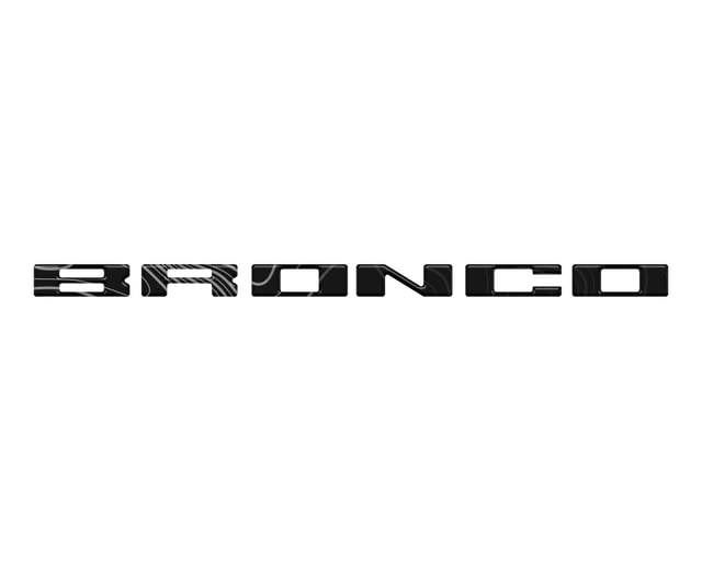 Glove Box Letters Inserts Fits 2021-2025 Ford Bronco