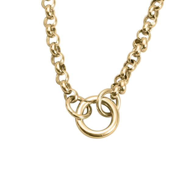 Classic Rolo Charm Connector Necklace