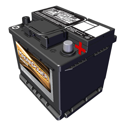 Magna Power Car and Truck Battery | Flooded | 445CCA | Group Size 140R - SLI140R