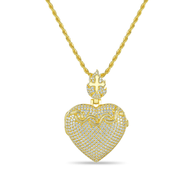 Custom Heart Locket Photo Pendant