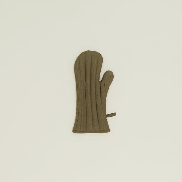 Simple Linen Oven Mitt - Olive