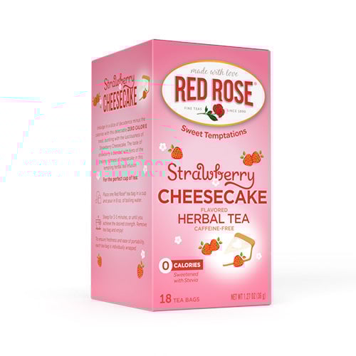 Red Rose Strawberry Cheesecake Tea - 18ct