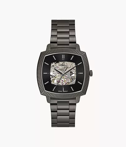 Nick Jonas x Fossil Machine Luxe Automatic Gunmetal Stainless Steel Watch