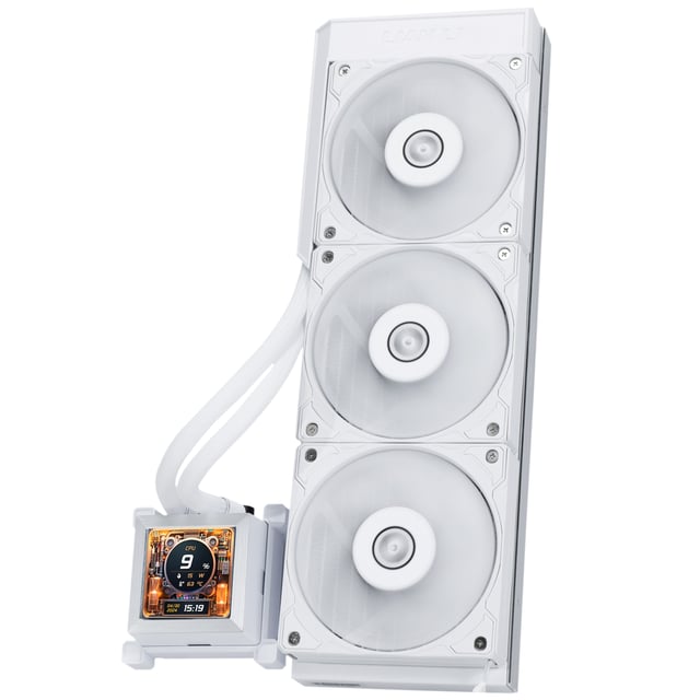 Lian Li HydroShift LCD 360S White All In One CPU Cooler - 360mm