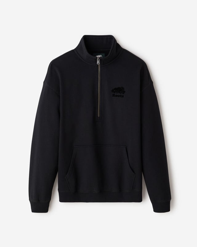 Organic Cooper Relaxed Half Zip Sweatshirt