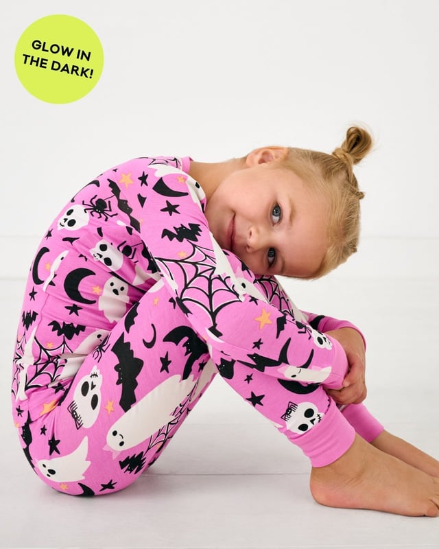 Pink Frightful Friends Two-Piece Pajama Set