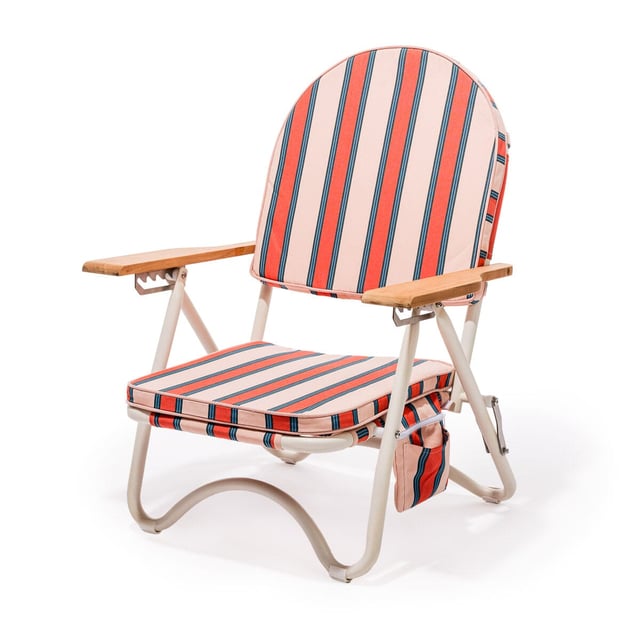 The Pam Chair - Bistro Dusty Pink Stripe