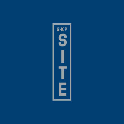 Online Logo Generator Featuring a Vertical Framed Text 3867i