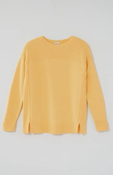 Wavy-Stripes Textured Sweater