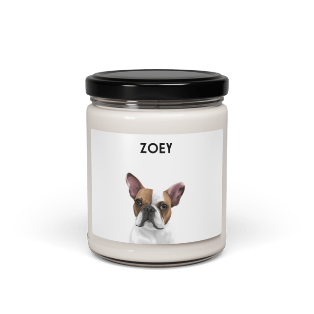Custom One Pet Portrait Candle
