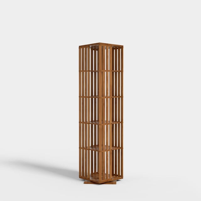 Yowos Mid Century Narrow Rotating Bookcase Living Room Buy 2 Save 8% Extra