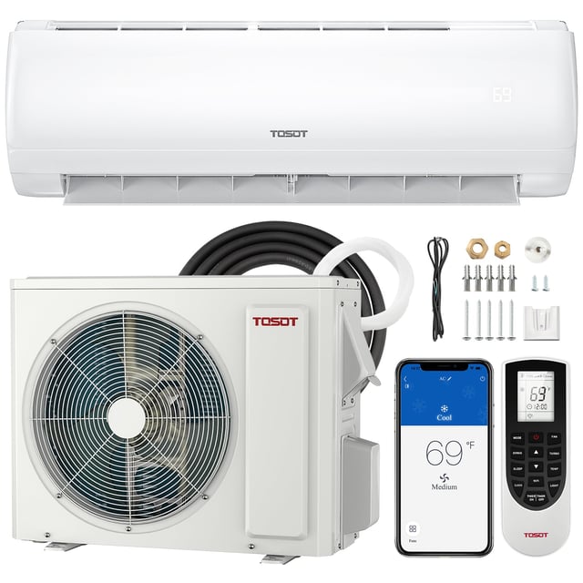 12,000 BTU Mini-Split Heat Pump Air Conditioner-230V