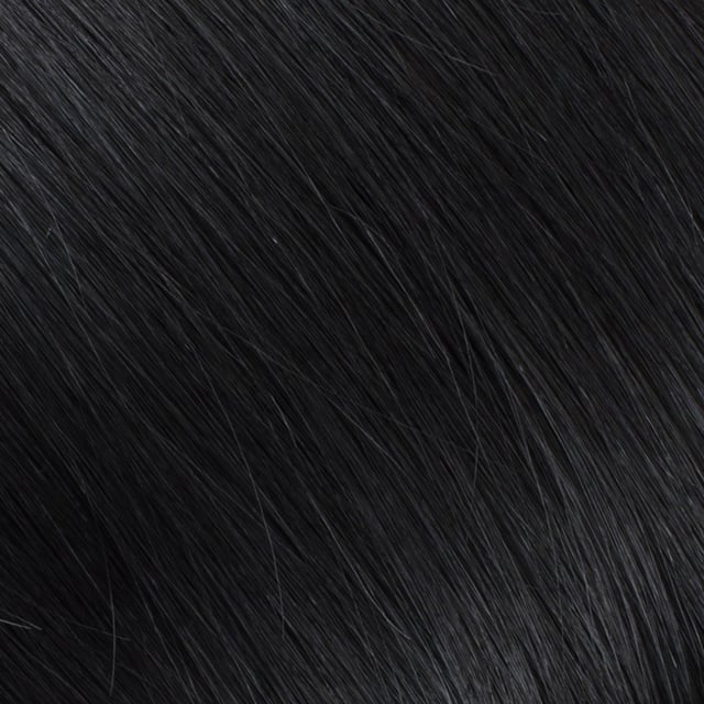 Faux Wrap Ponytail, Jet Black