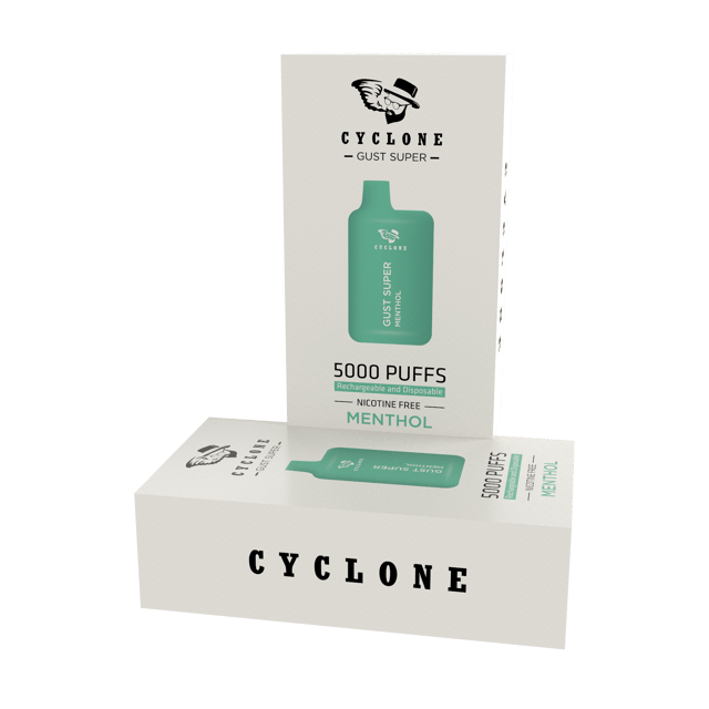 Nicotine Free Gust Super Menthol Rechargeable Disposable Vape