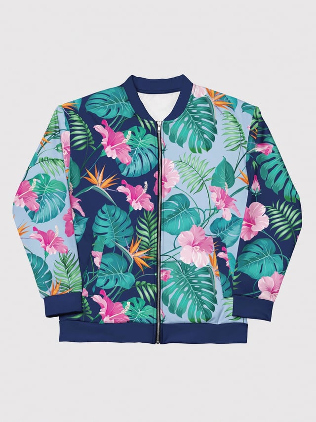 KPop Demon Hunters Zoey's Tropical Bomber Jacket