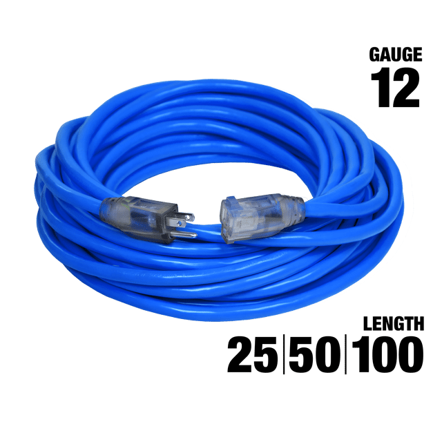 Outdoor Dual Lighted Extension Cord w/ Safety CGM