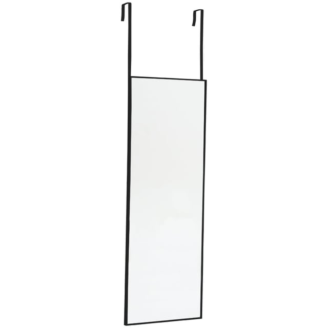 Living and Home Black Frame Over Door Full Length Mirror 28 x 78cm | Wilko