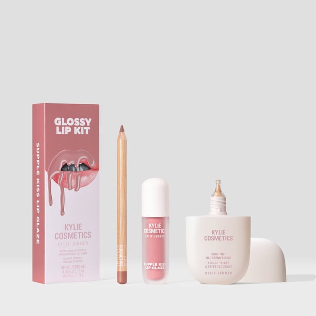 Glossy Lip Kit & Skin Tint Blurring Elixir Duo