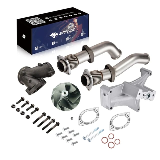 Bellowed Up-Pipe Kit & EBPV & Turbo For 1999.5-2003 7.3 Powerstroke Diesel | SPELAB