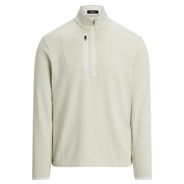 RLX Half Zip Lux Perforated Jersey Pullover Ceramic White