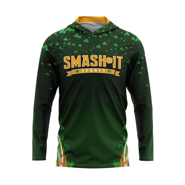 Smash It Sports St. Patricks Day Hooded Long Sleeve (Customized Buy-In)