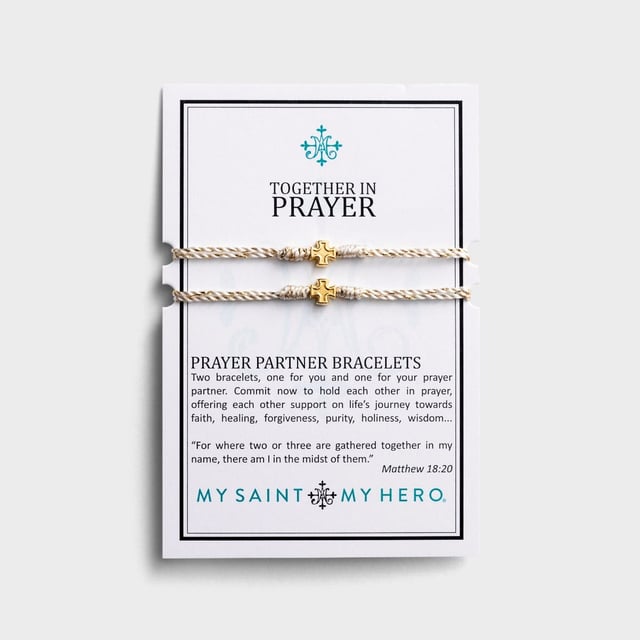 My Saint My Hero - Together In Prayer Bracelet Set