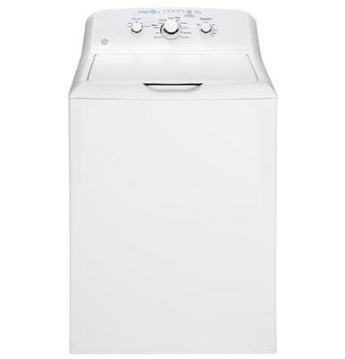 GE® 4.2 cu. ft. Capacity Washer with Stainless Steel Basket|^|GTW335ASNWW
