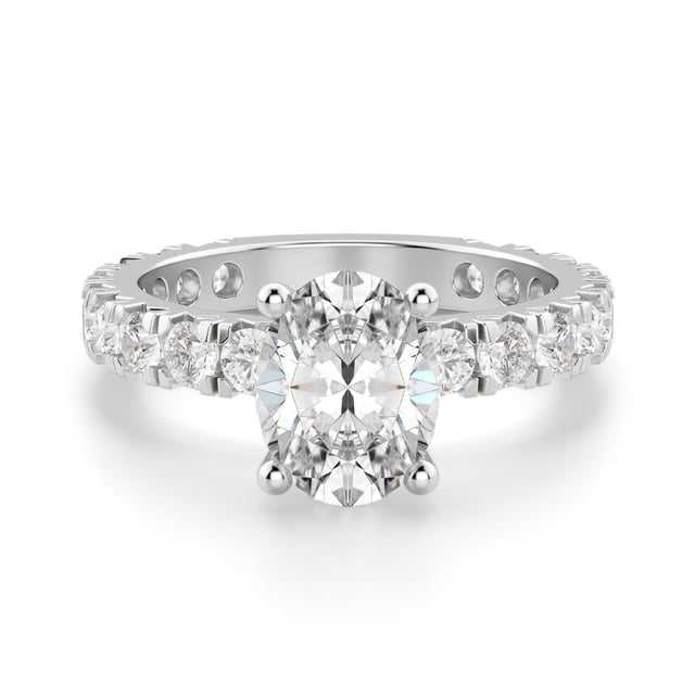 Gwyneth Oval Cut 0.50 ct Center Engagement Ring Diamond Nexus Alternative
