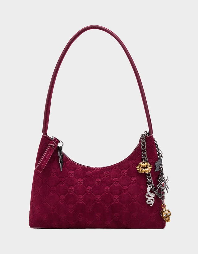 HEADLINER DEBOSS TOP ZIP CHERRY