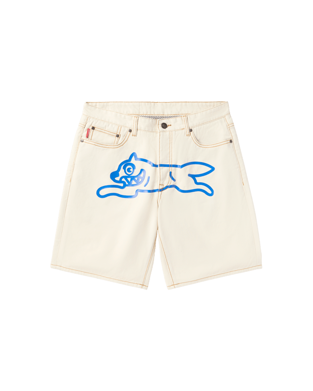Cream Jean Shorts