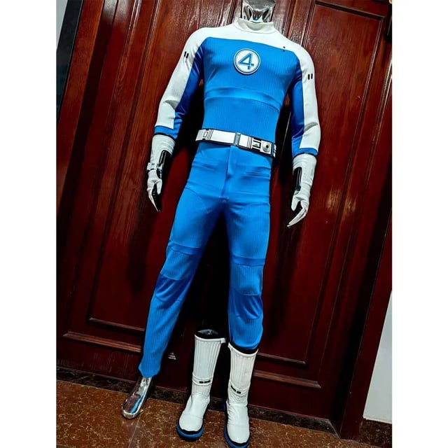 【RE-SALE】The Fantastic Four: First Steps Human Torch Jonathan Storm Cosplay Costume N09538 AAA