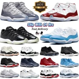 Jumpman 11 11s mens basketball shoes cement cool grey DMP cherry yellow snakeskin gamma royal blue low 72-10 25th Anniversary Concord Bred womens sports sneakers
