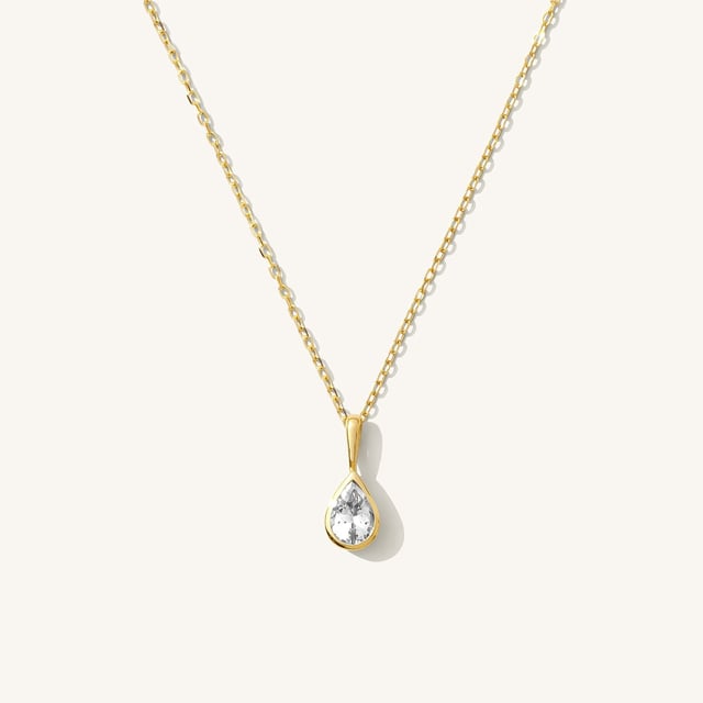 Sapphire Teardrop Necklace
