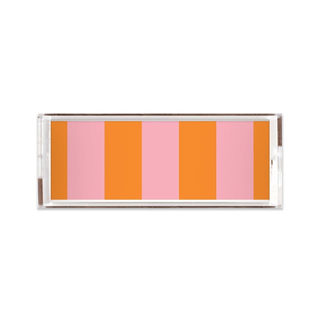 Stripes Lucite Tray