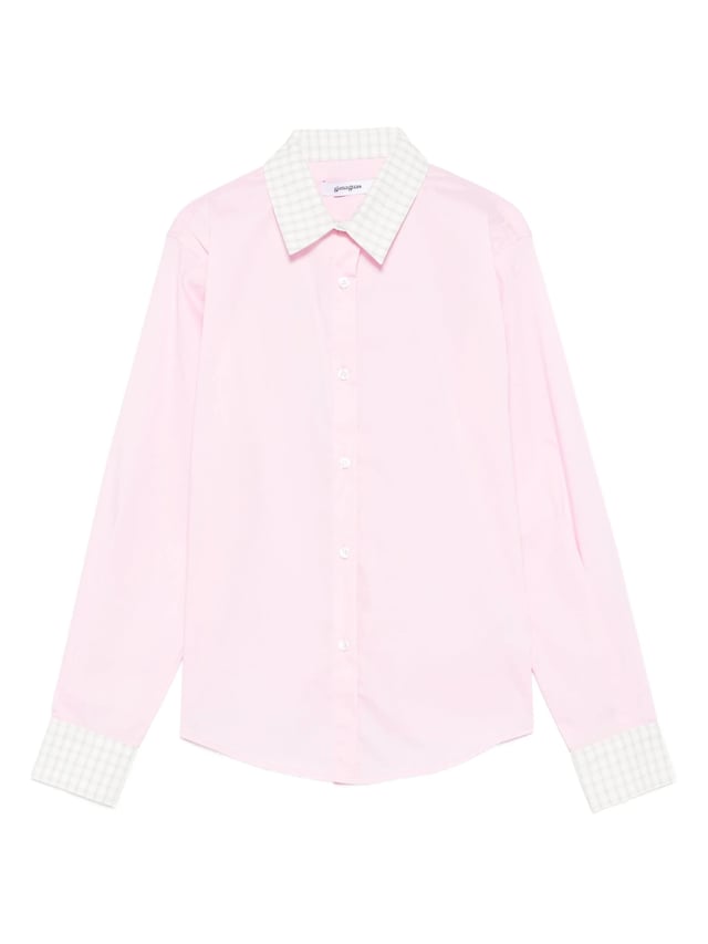 Gimaguas Gingham-trimmed Cotton Shirt