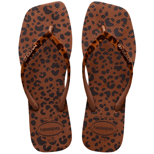 Women's Velvet Slim Square Flip Flops