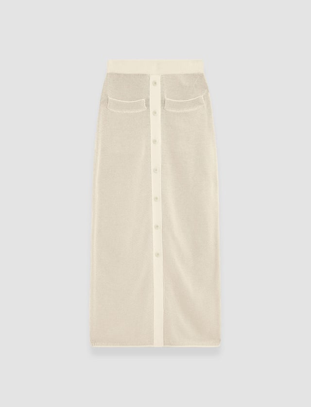 Micro Stripe Knit Skirt