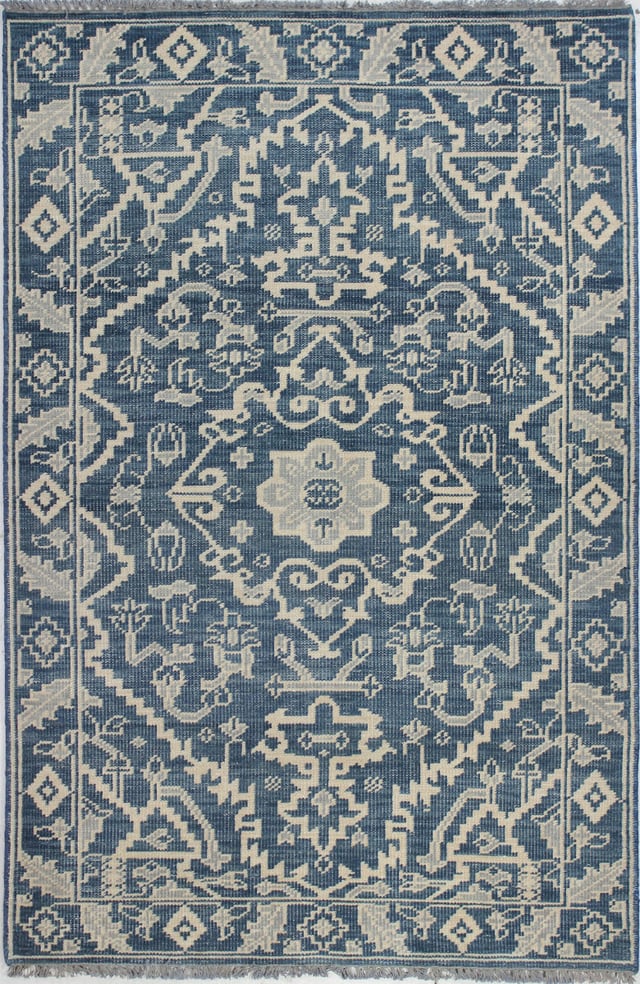 Bashian Artifact A154-Ar109 Azure Area Rug