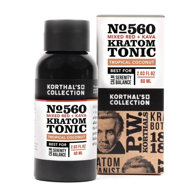 No. 560 Mixed Red Kratom & Kava Tonic, 3 Pack