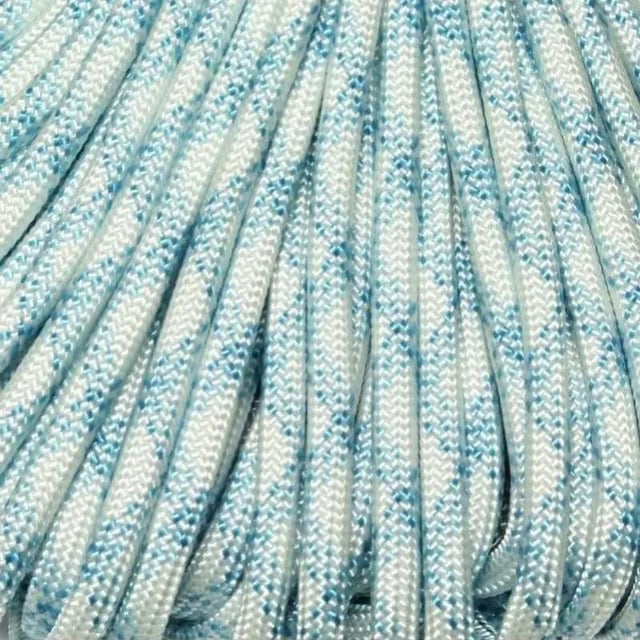 550 Paracord Glacier Made in the USA Polyester/Nylon (100 ft)